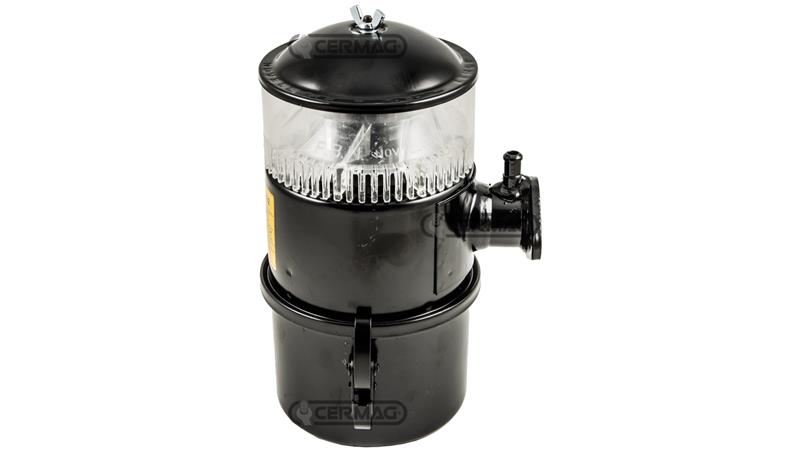 Oil-bath air filter with cyclone prefilter