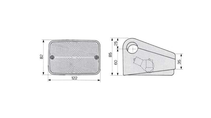 ŽAROMET SPREDNJI DESNI ZA FIAT IN JOHN DEREE