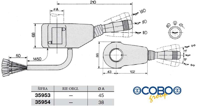 VOLANSKA ROČICA za VILIČARJA fi 38mm