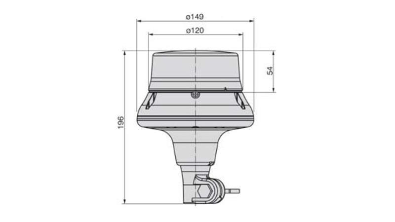 ROTACIJSKA LUČ LED 12/24V FLEKSIBILNA