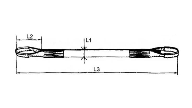 POLIESTER PAS Z UŠESI VIJOLIČEN 4 METRE