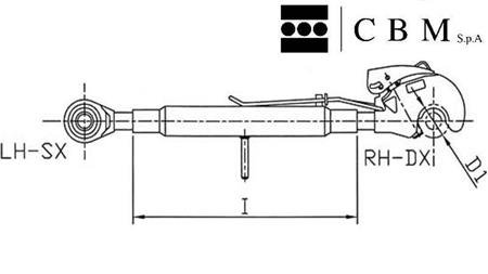 3 TOČKOVNA KLJUKA    Z GIBLJIVIM SKLEPOM, AVTOMATSKO GLAVO IN GIBLJIVO ROČICO kat.3 610/905mm  