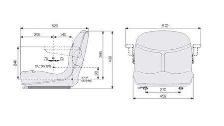 SEDEŽ Z DRSNIMI VODILI GT75
