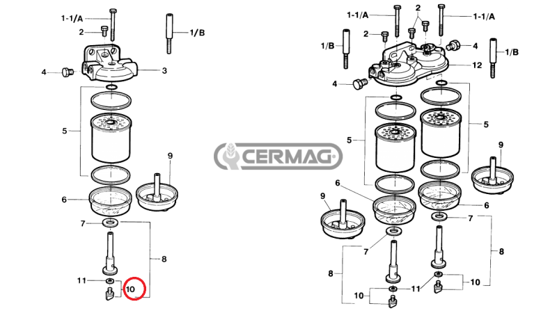 ODZRAČEVALNI VIJAK ZA POSODO (5 kom)