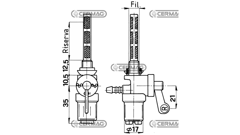 PIPA ZA REZERVOAR ZA GORIVO - FIG.7 (16x1)