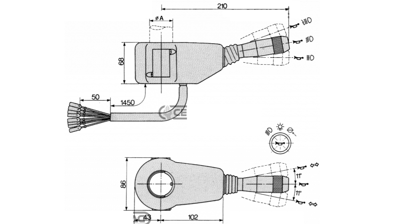 VOLANSKA ROČICA za VILIČARJA fi 38mm