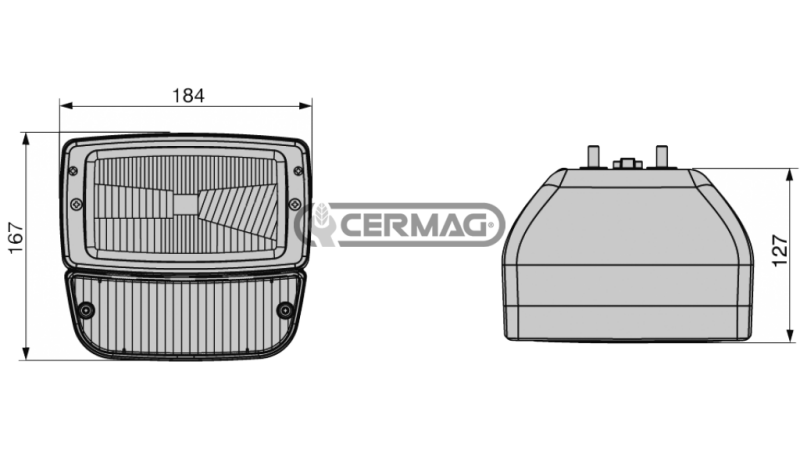UTRIPAJOČI ŽAROMET SPREDNJI STRANSKI DESNI