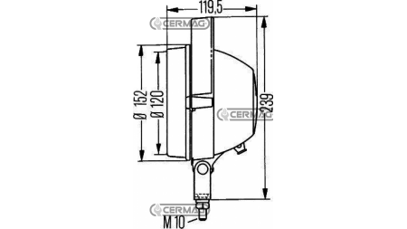 DELOVNA LUČ H3 S STIKALOM    ŠIROKA RAZSVETLJAVA  