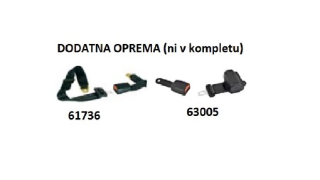 SEDEŽ Z MEHANSKIM VZMETENJEM M200    IZ UMETNEGA USNJA  