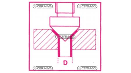 D = 4,75 - 5 - 6 - 8 - 10 - 12 - 14 mm