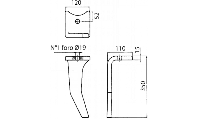 NOŽ ZA VRTAVKASTO BRANO AMAZONE LEVI - CULTIMIX