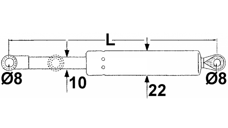 PLINSKI AMORTIZER FENDT Lmin 295 Lmax 500