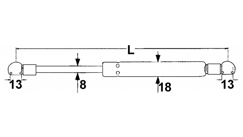 PLINSKI AMORTIZER FIAT-NEW HOLAND Lmin 150 Lmax 210